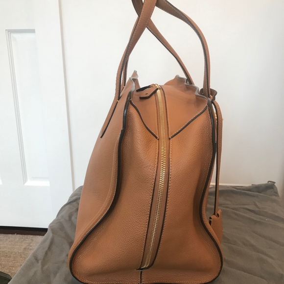 Alexander McQueen Large Pebbled Camel Leather Tote - Picture 7 of 8